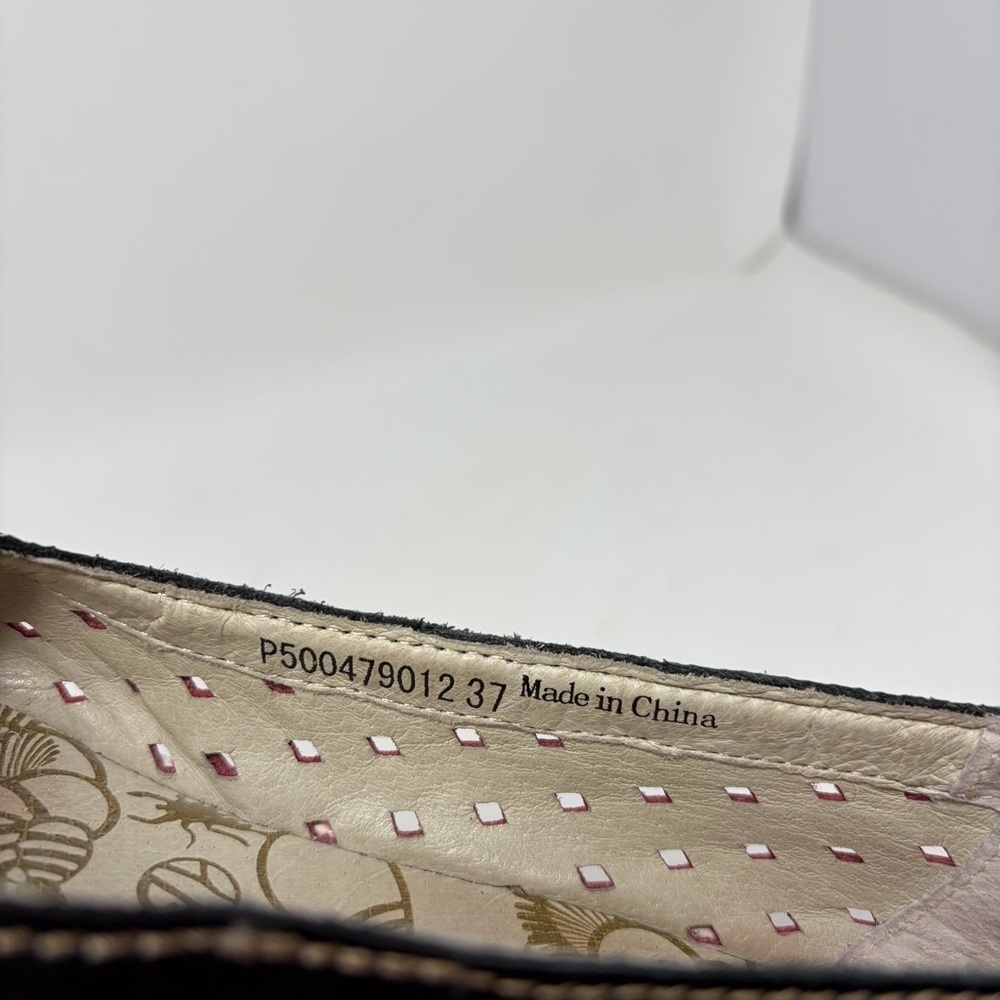 Fly London Yobe Yika Perforated Wedge Sandal Size 37 or US 6.5/7 - Picture 10 of 12